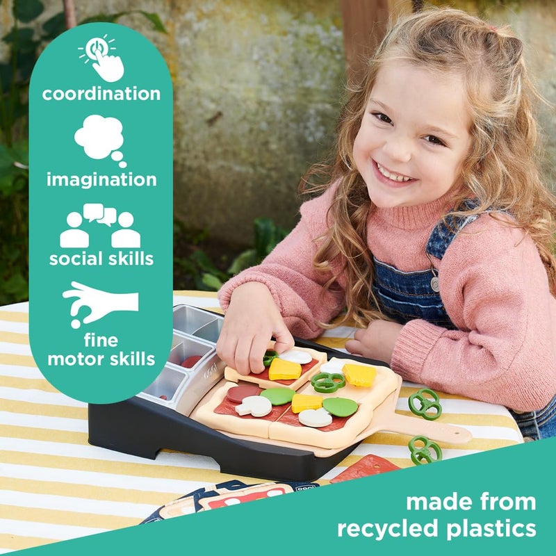 Casdon Ooni Pizza Topping Station | Toy Pizza Topping Station For Children Aged 3+ | Includes 24x Pizza Topping Pieces! - Image 3